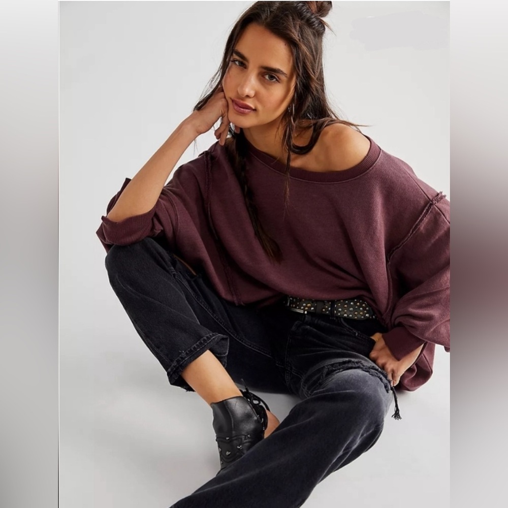 Free People / Camden Pullover / Size Large / Brandywine